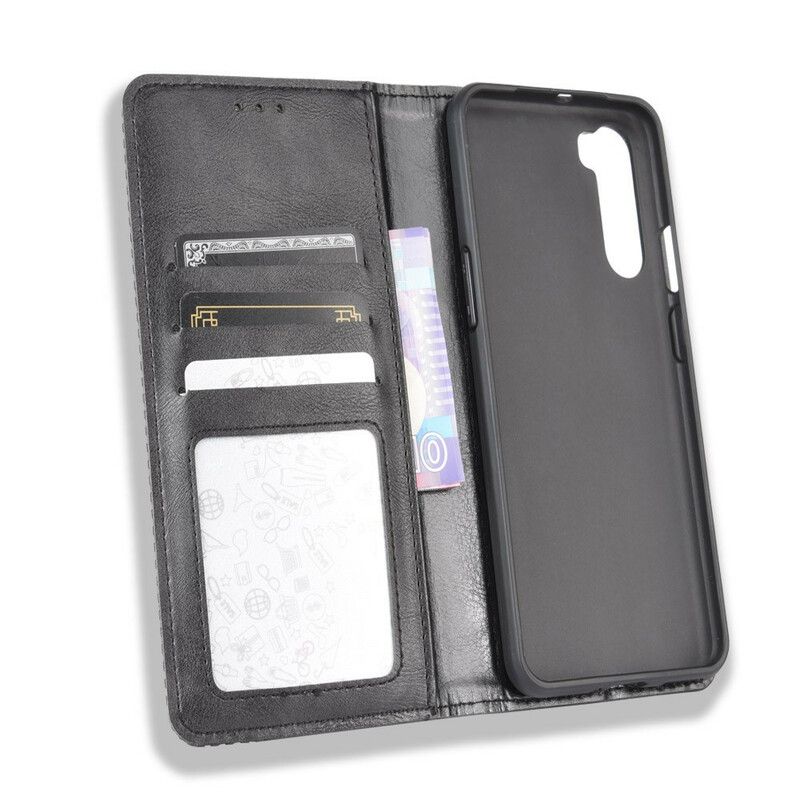 Cover OnePlus Nord Flip Cover Stylet Vintage Lædereffekt