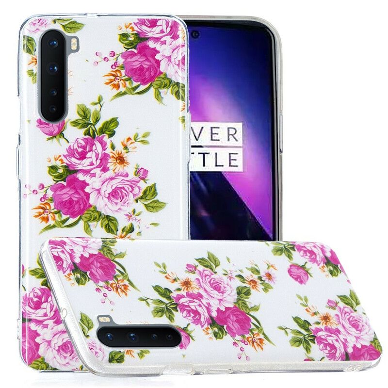 Cover OnePlus Nord Fluorescerende Frihedsblomster