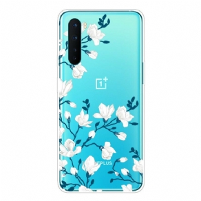 Cover OnePlus Nord Hvide Blomster