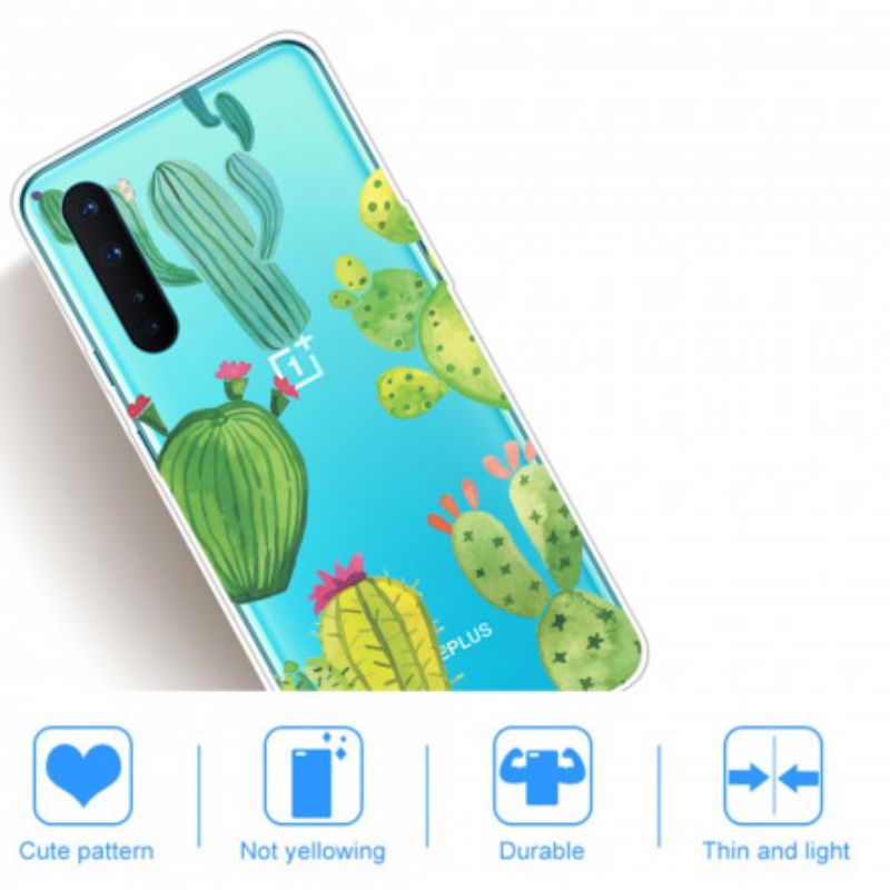 Cover OnePlus Nord Kaktus Akvarel