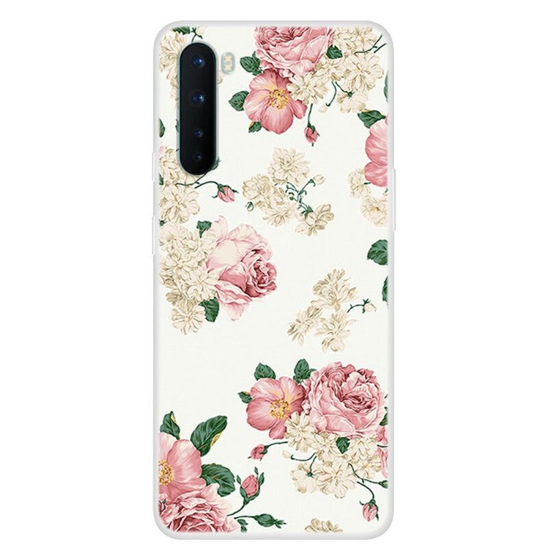 Cover OnePlus Nord Liberty Flowers Transparent