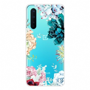 Cover OnePlus Nord Sømløse Akvarelblomster