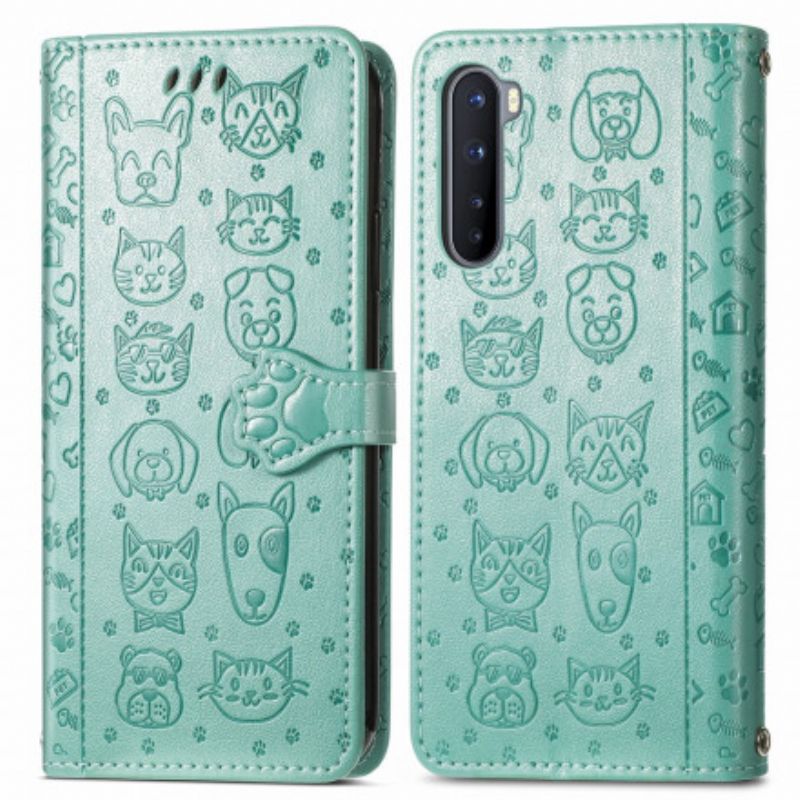 Flip Cover OnePlus Nord Animerede Dyr