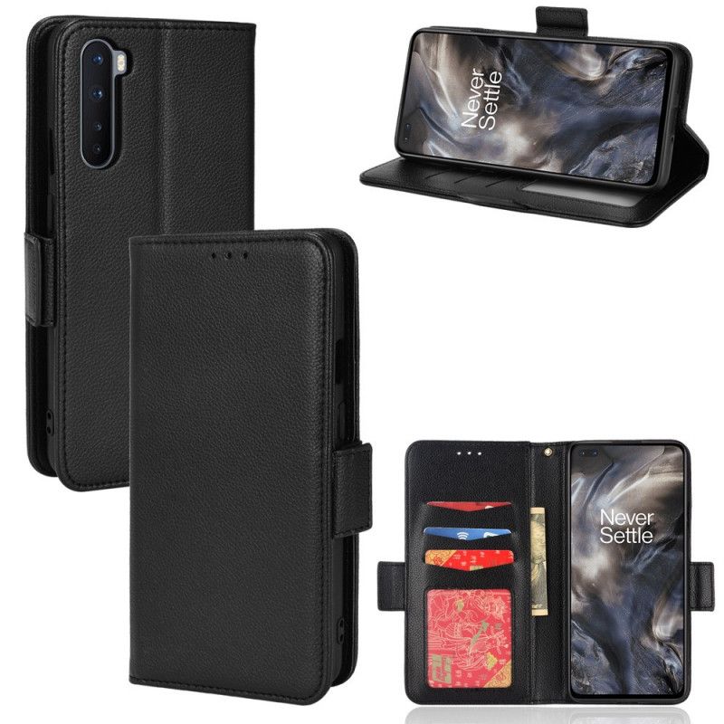 Flip Cover OnePlus Nord Læder Cover Dobbelt Nye Farver Flap