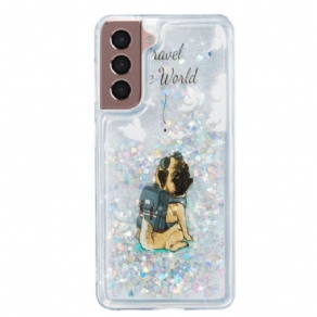 Cover Samsung Galaxy S24 Plus 5g Flydende Glitterhund