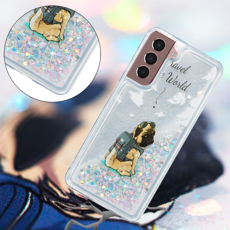 Cover Samsung Galaxy S24 Plus 5g Flydende Glitterhund