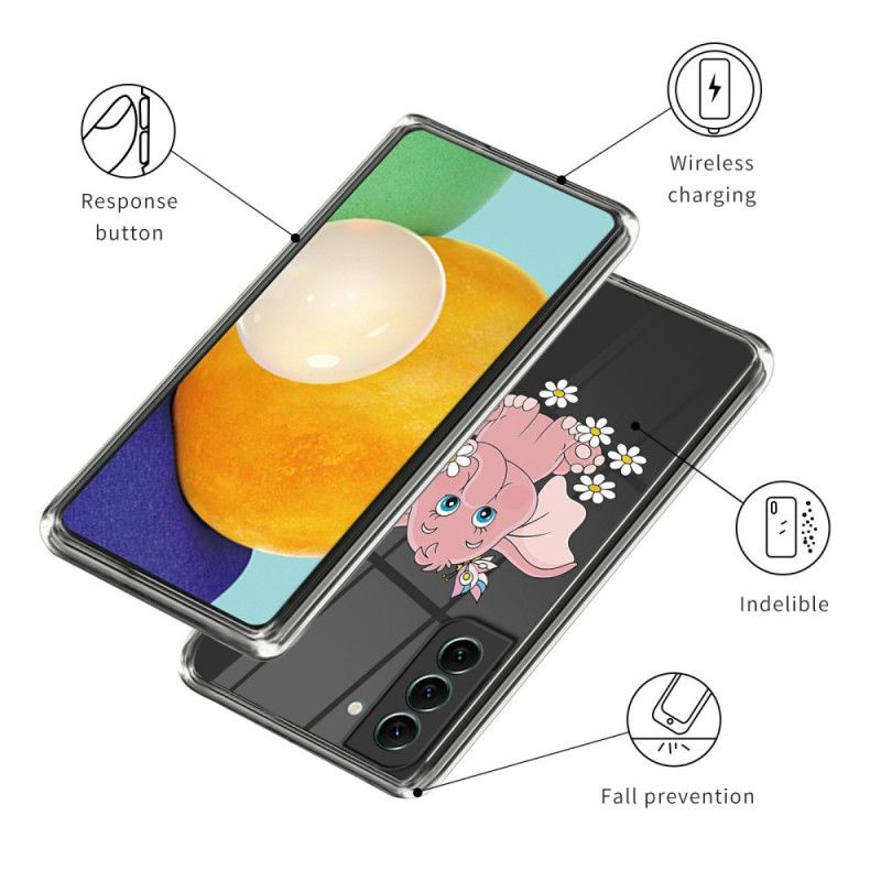 Cover Samsung Galaxy S24 Plus 5g Lyserød Elefant