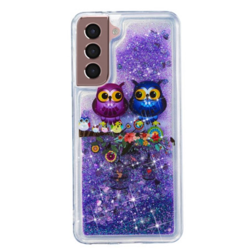 Cover Samsung Galaxy S24 Plus 5g To Ugler Flydende Glitter