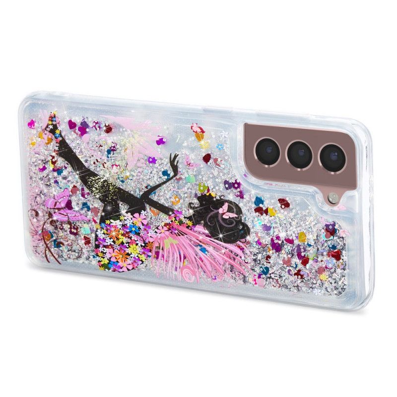 Cover Samsung Galaxy S24 Plus 5g Ung Pige Flydende Glitter