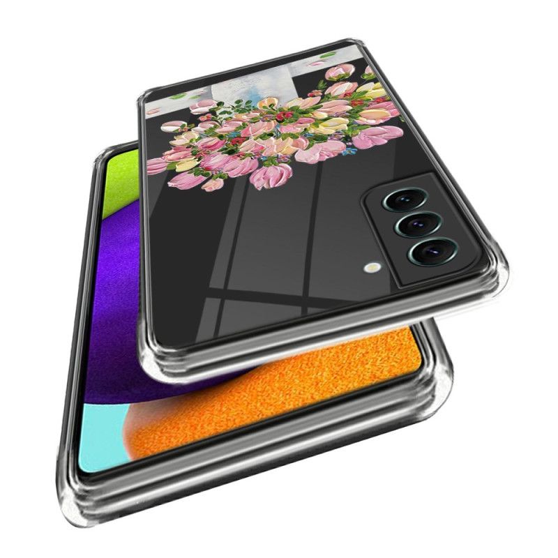 Cover Til Samsung Galaxy S24 Plus 5g Lyserøde Blomster Maleri