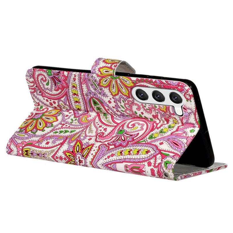 Flip Cover Samsung Galaxy S24 Plus 5g Blomsterremsdesign