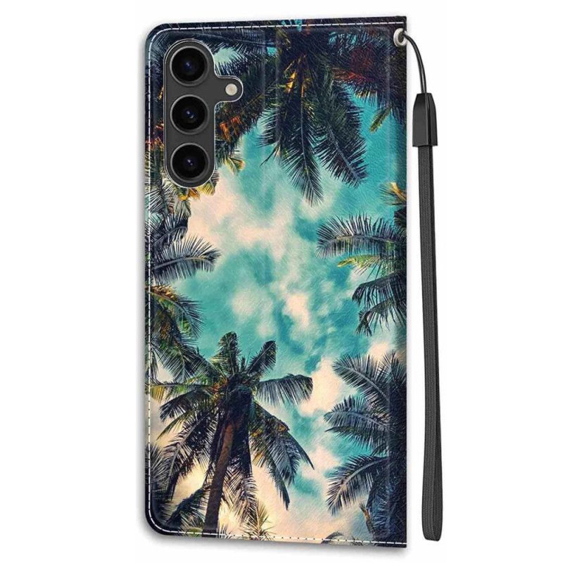 Flip Cover Samsung Galaxy S24 Plus 5g Strap Palms