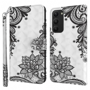 Flip Cover Til Samsung Galaxy S24 Plus 5g Blondeblomst Med Rem