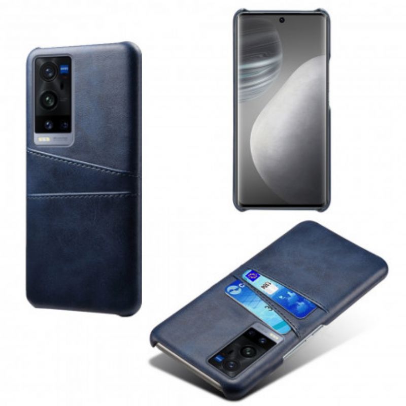 Cover Vivo X60 Pro Plus Dobbelt Ksq-kortholder