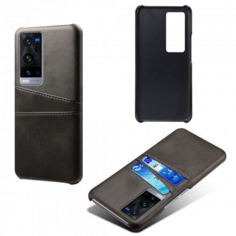 Cover Vivo X60 Pro Plus Dobbelt Ksq-kortholder