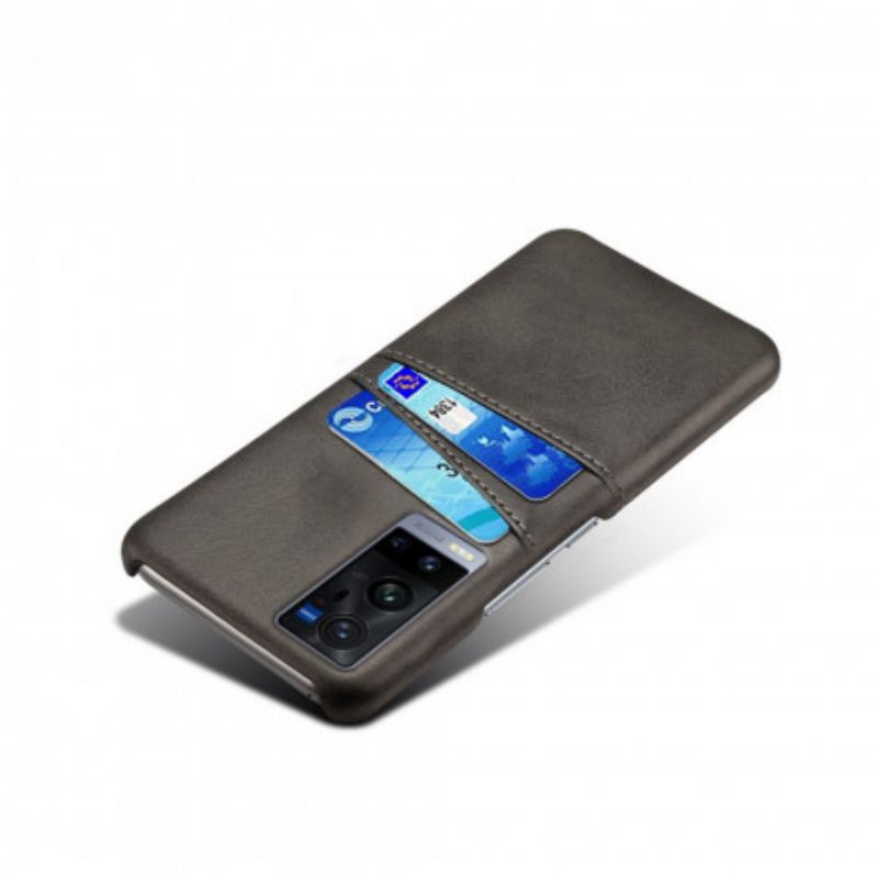 Cover Vivo X60 Pro Plus Dobbelt Ksq-kortholder