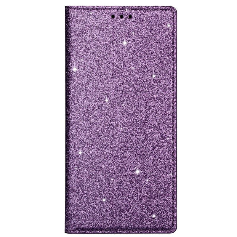 Cover Samsung Galaxy S20 Flip Cover Pailletterstil