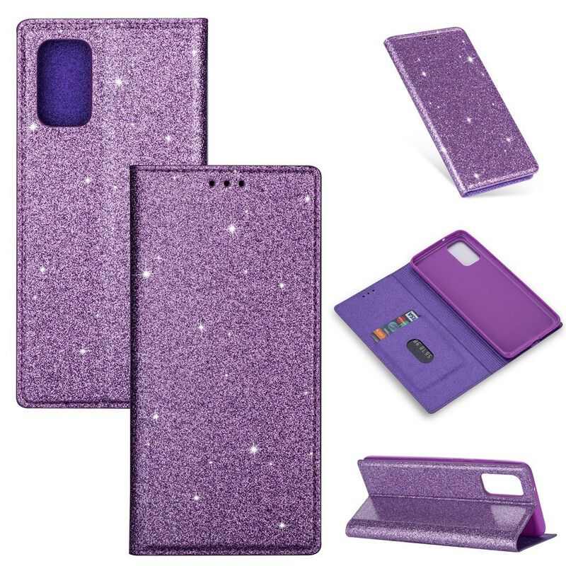 Cover Samsung Galaxy S20 Flip Cover Pailletterstil