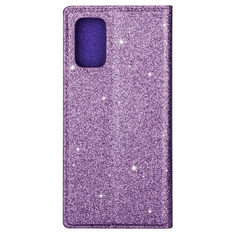 Cover Samsung Galaxy S20 Flip Cover Pailletterstil