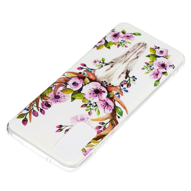 Cover Samsung Galaxy S20 Fluorescerende Blomsterelg