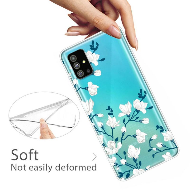 Cover Samsung Galaxy S20 Hvide Blomster