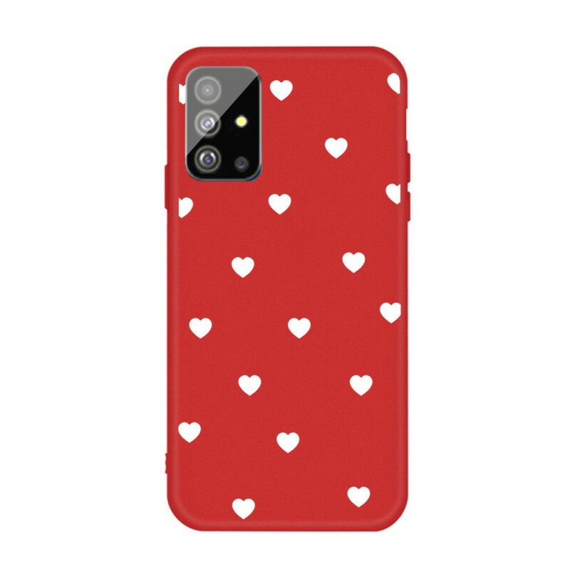 Cover Samsung Galaxy S20 Kun Silikonehjerter