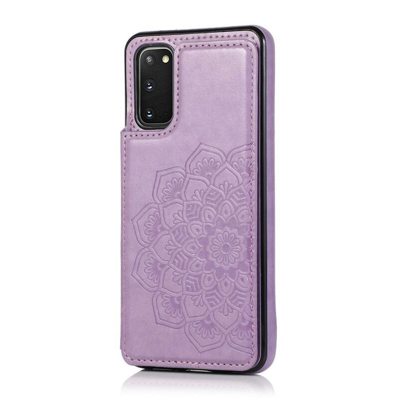 Cover Samsung Galaxy S20 Mandala Print Card Holder