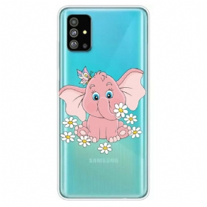 Cover Samsung Galaxy S20 Pink Elephant Transparent