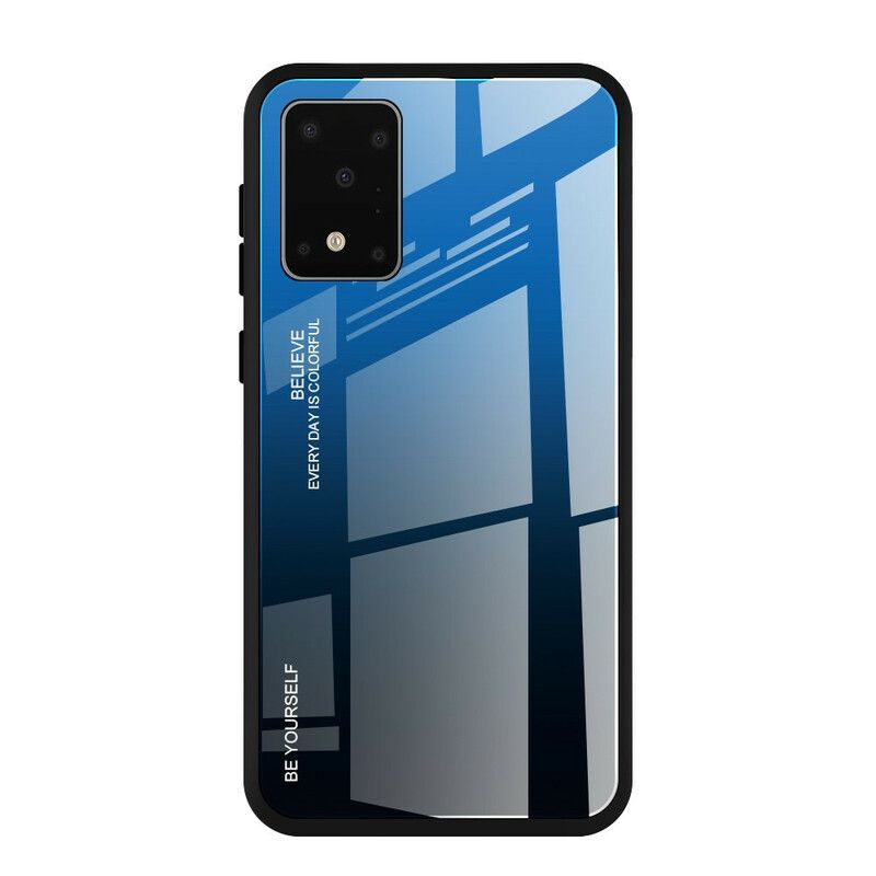 Cover Samsung Galaxy S20 Vær Dig Selv Hærdet Glas