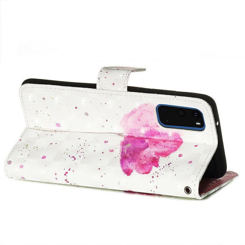 Flip Cover Samsung Galaxy S20 Akvarelgrime