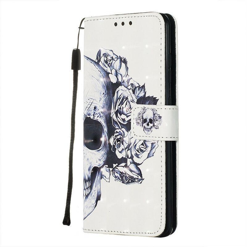 Flip Cover Samsung Galaxy S20 Blomsterskalle