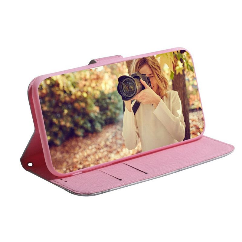 Flip Cover Samsung Galaxy S20 Gammel Rosenblomst