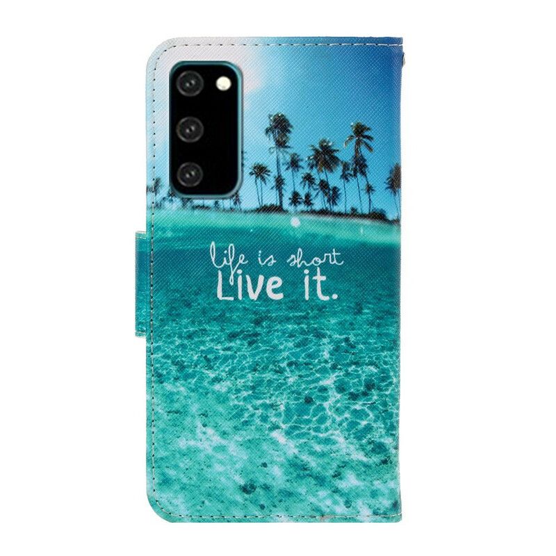 Flip Cover Samsung Galaxy S20 Med Snor Lev Det Strappy