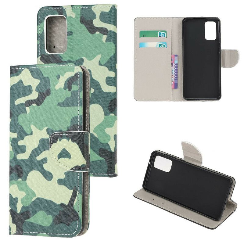 Flip Cover Samsung Galaxy S20 Militær Camouflage