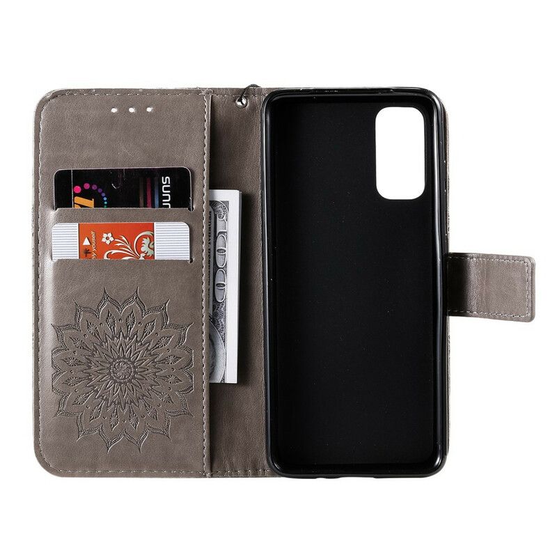 Flip Cover Samsung Galaxy S20 Solblomst