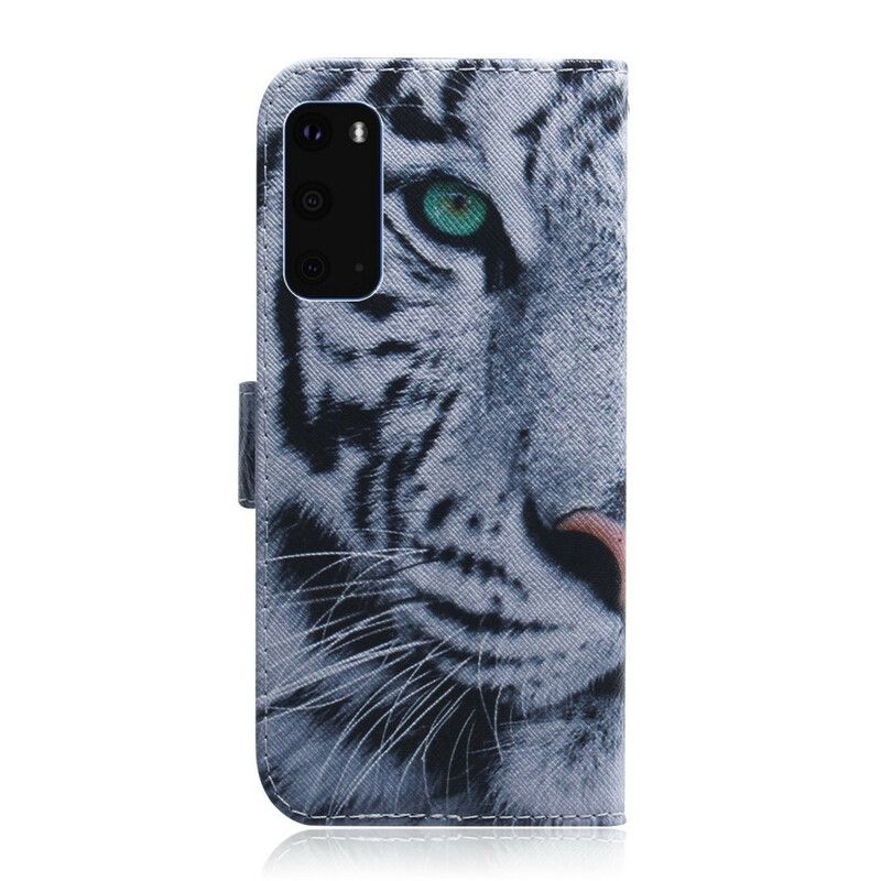 Flip Cover Samsung Galaxy S20 Tigeransigt