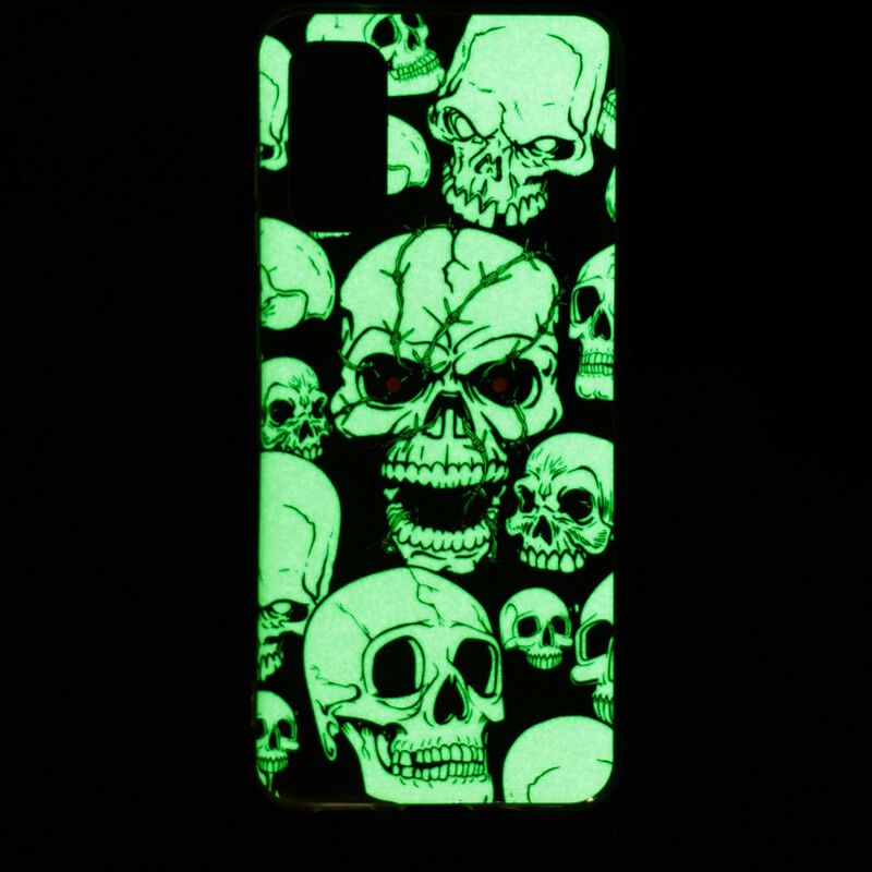 Mobilcover Samsung Galaxy S20 Pas På Fluorescerende Kranier