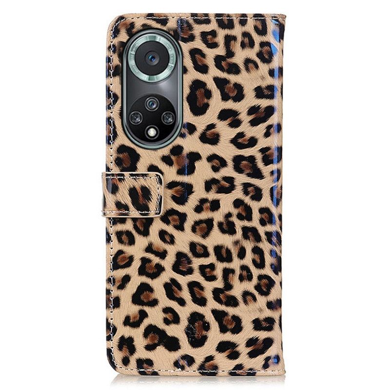 Flip Cover Huawei Nova 9 Pro / Honor 50 Pro Enkelt Leopard