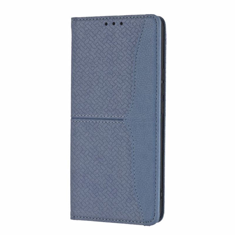 Flip Cover Huawei Nova 9 Pro / Honor 50 Pro Med Snor Vævet Læderrem