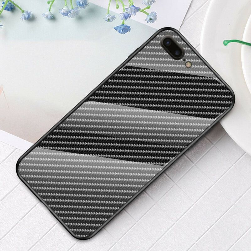 Cover iPhone 8 Plus / 7 Plus Carbon Fiber Plus Hærdet Glas