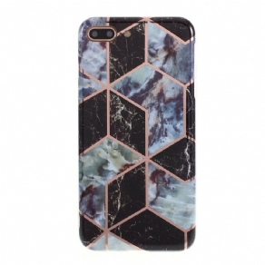 Cover iPhone 8 Plus / 7 Plus Farvet Geometrisk Marmor