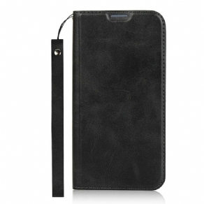 Cover iPhone 8 Plus / 7 Plus Flip Cover Imiteret Læder Med Rem