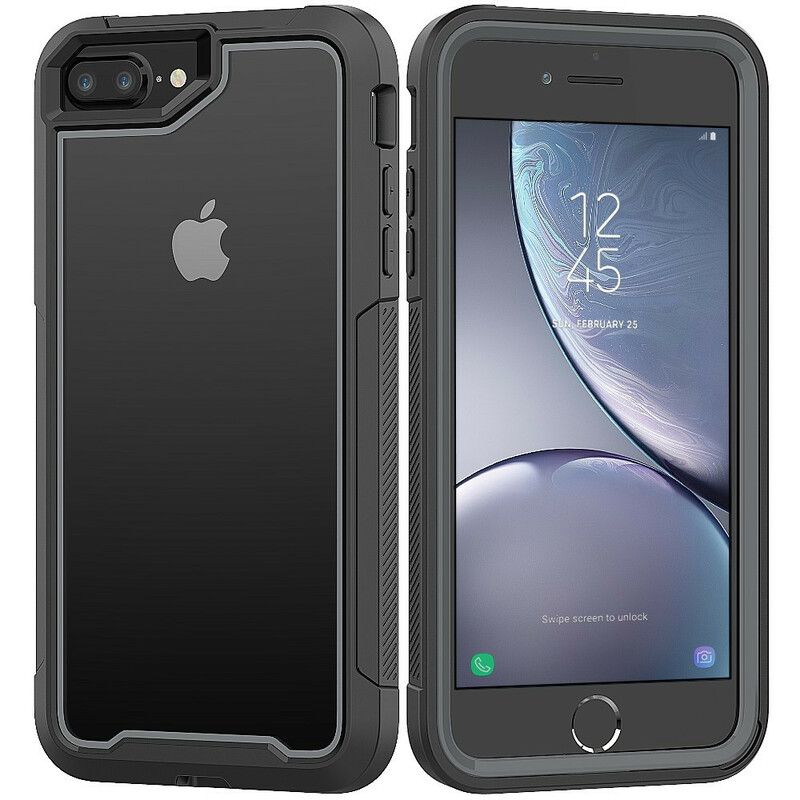 Cover iPhone 8 Plus / 7 Plus Hybrid Klare Kofangerkanter