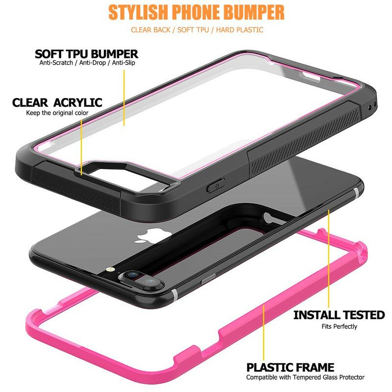 Cover iPhone 8 Plus / 7 Plus Hybrid Klare Kofangerkanter