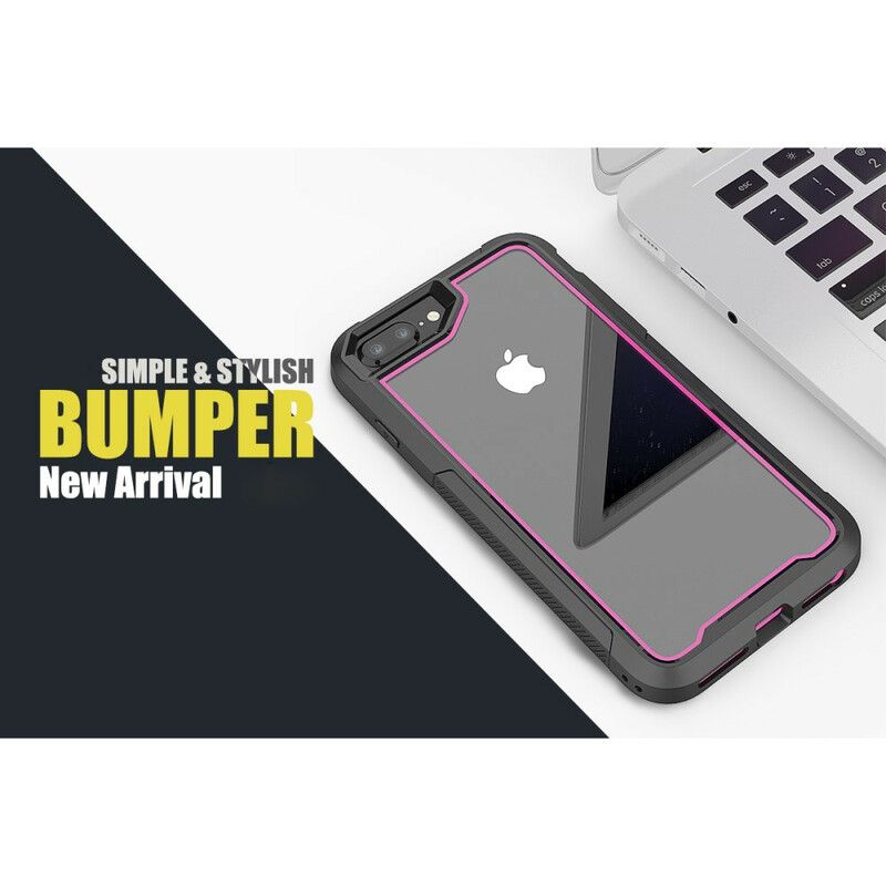 Cover iPhone 8 Plus / 7 Plus Hybrid Klare Kofangerkanter