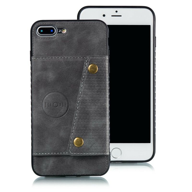 Cover iPhone 8 Plus / 7 Plus Punge Etui Snap Tegnebog