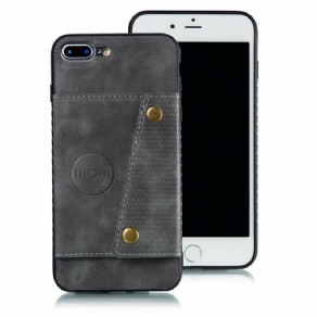 Cover iPhone 8 Plus / 7 Plus Punge Etui Snap Tegnebog