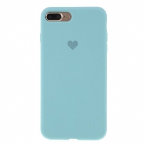 Cover iPhone 8 Plus / 7 Plus Silikonehjerte