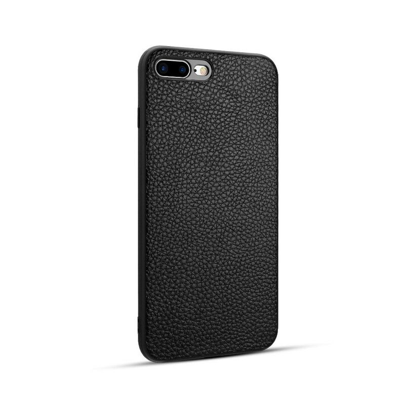 Mobilcover iPhone 8 Plus / 7 Plus Ægte Litchi Læder