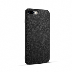 Mobilcover iPhone 8 Plus / 7 Plus Ægte Litchi Læder